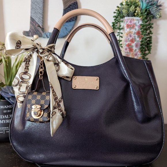 kate spade Handbags - Kate Spade Blue and Tan NWOT Tote